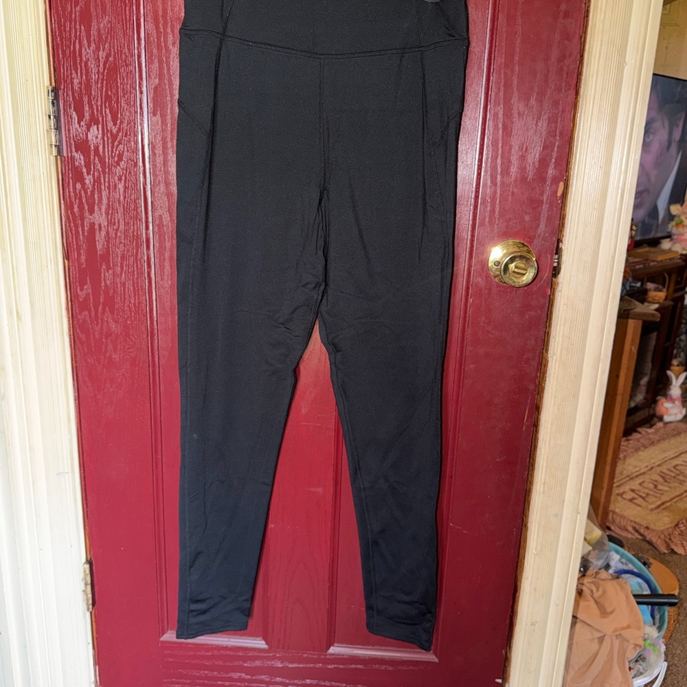 High-Rise Black Women's Leggings